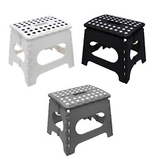 Folding Step Stool Lightweight Compact Footstool  For Kitchen Bathroom Bedroom 