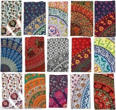 Paquete de 10 fotos de algodón para colgar en la pared mandala indio al por mayor tapiz póster Foto 1 de 4