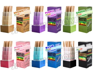 Nuovi coni pre-laminati misura 1 1/4 84 mm carta da rotolare 75 pezzi opzioni multicolore - Foto 1 di 8