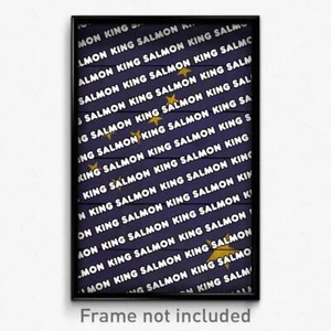 King Salmon Alaska Poster (AK City Souvenir 11x17 Town Print) - Picture 1 of 1
