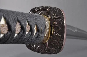 Japanese Samurai Katana, Raijin Tsuba, 1045 Carbon Steel, Heat Tempered Sword - Picture 1 of 17
