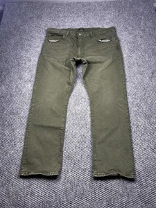 Polo Ralph Lauren Jeans Mens 40x30 Green Denim Straight Leg Classic Pants - Picture 1 of 8