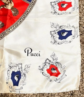 Vintage Pucci Silk Scarf 34”by 34'” Made in Italy Zodiac - Image 1 of 4