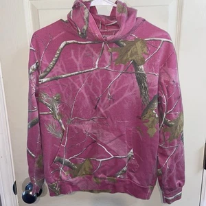 RealTree Girls Camo Hoodie Small 4-6 Pink - Picture 1 of 6