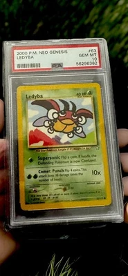 PSA 10 Neo Genesis #63 Ledyba 2000 Pokemon  Gem Mint  - Image 1 of 4