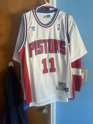 Camiseta clásica de madera dura Isiah Thomas Pistons talla L de Adidas Foto 1 de 2