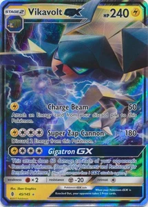 Pokemon - Vikavolt GX - 45/145 - Ultra Rare - Sun & Moon Guardians Rising - NM - Picture 1 of 1