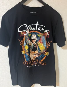 SANTANA SUPERNATURAL NOW TOUR 2019 Concert Tour Tee Shirt Black Size Medium - Picture 1 of 7