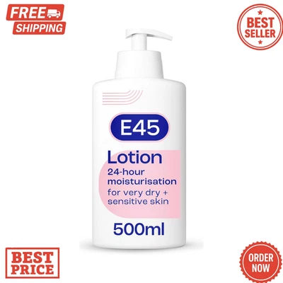 E45 Moisturising Lotion 500 ml Dermatological Body Lotion Dry & Sensitive Skin