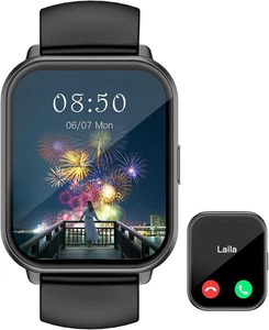 Smartwatch Donna Uomo Chiamate Bluetooth per Android Ios Orologio Smart Watch Co - Foto 1 di 12