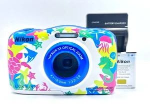 Nikon Coolpix W100 13.2MP 3x Zoom Marine Waterproof Digital Camera From JAPAN - Picture 1 of 22