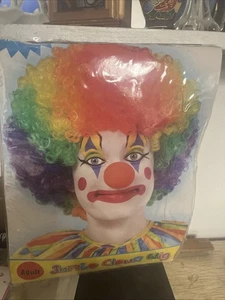 Mehrfarbige Clown Perücke Halloween Kostüm Zubehör Einheitsgröße - Bild 1 von 3