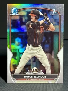 BRYCE ELDRIDGE 2023 Bowman Chrome Draft Refractor 1st RC Rookie SF Giants - Picture 1 of 2