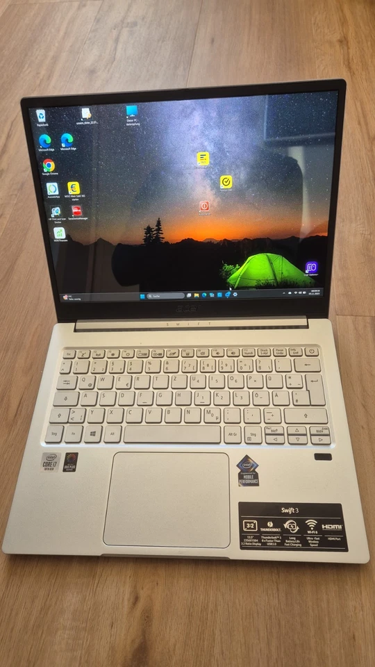 1A Acer Swift 3, SF313-52, 13,5", IntelCore i7-1065, 8GB RAM, 1000GB, Akku Neu - Bild 1 von 4
