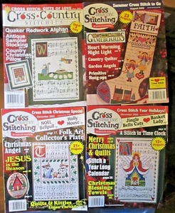 Lot of 4 Cross Country Stitching Magazines December 2002 2005 2007 2008 - Picture 1 of 5