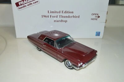Danbury Mint Limited Edition 1964 FORD Thunderbird Burgandy Hardtop BOX -TITLE - Image 1 of 4