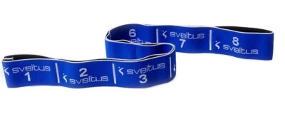 SVELTUS Elastiband 20 kg blau Fitness Band Trainingsband Therapie Band Übungsband