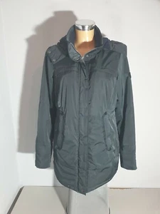 CECIL Damen  lange Jacke  Parka  Kurzmantel  Gr. S / M  Kapuze  anthrazit - Picture 1 of 6