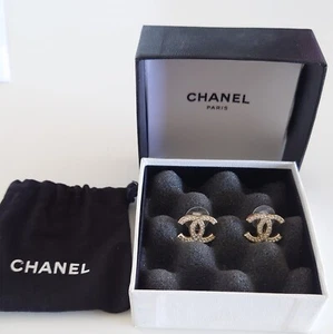 Earrings Gold-Tone with Crystals Fall 2014 Paris (1 Stone Missing) - Bild 1 von 10