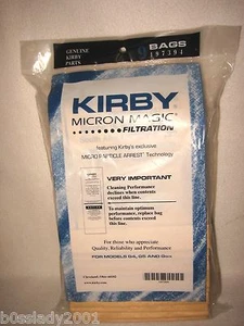 KIRBY VACUUM CLEANER BROWN PAPER BAGS G3 G4 G5 G6 ULTIMATE G G7 G7D MICRON MAGIC - Picture 1 of 8