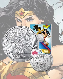 France, 2025, 10 euro, Silver Coin , DC: Wonder Woman & Cheetah ! - Picture 1 of 6
