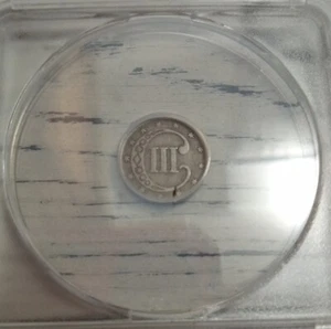 US Silver Three Cent VG8  - Picture 1 of 5