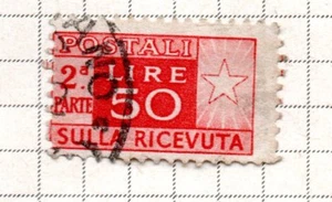 ITALY-CINDERELLA; SULLA RICEVUTA LABEL USED stamps *BL - Picture 1 of 1