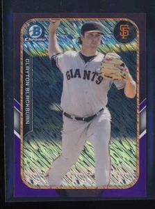 Refractores púrpura Bowman Chrome Farm's Finest Minis FFMCBL Clayton Blackburn BX3 - Imagen 1 de 2