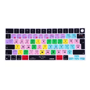 XSKN Final Cut Pro Shortcuts Keyboard Cover for Macbook Air 13.6/15.3 M2 M3 M4 - Picture 1 of 18