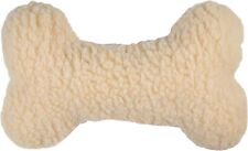 Vo-Toys White Fleece Bone 15" Fetch & Cuddle Companion Dog Toy Squeaker Xpet