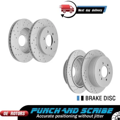 Rotores de freno delanteros y traseros para Ford F-150 Lincoln Mark LT 2005 2006 2007 2008 4x4 Foto 1 de 4