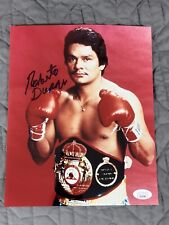 Roberto Duran Autographed 8x10 Boxing Photo JSA COA