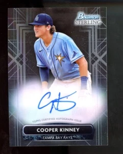 2022 Bowman Sterling COOPER KINNEY Prospect Autographs Auto RC Tampa Bay Rays - Picture 1 of 2