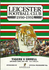 Leicester vOrrell 20 Apr 1991 RUGBY PROGRAMME
