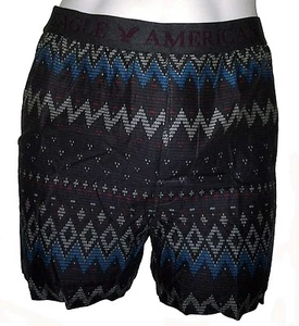 NWT AMERICAN EAGLE OUTFITTERS MENS POPLIN PRINT BOXER NEW AEO BROWN  BOXERS - Picture 1 of 1
