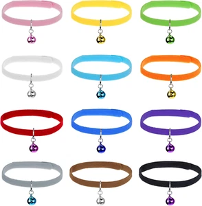24 piezas de collares pequeños para cachorros con cuello de gatito con campana de 24 piezas para recién nacido pequeño - Imagen 1 de 6