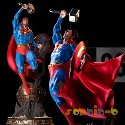 Super Man Crossover Thr 49cm Model Kit Unpainted 3d Print GK Statue Figure - Image 1 of 4