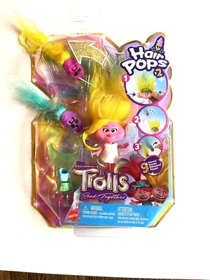 Trolls Band Together Rama Muñeca Pequeña Figura y Hair Pops 9 Piezas Dreamworks Foto 1 de 2