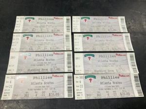 BIGLIETTO PHILLIES 2013 STUB 9/6/13 VS BRAVES - Foto 1 di 1