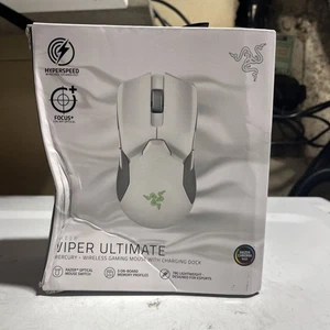 Razer RZ01-03050400-R3U1 White Viper Ultimate Gaming Mouse/Dock New DAMAGED BOX - Picture 1 of 7