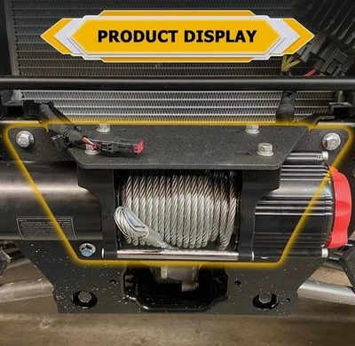 Steel Winch Mount Plate For 2013-2025 Polaris Ranger XP 1000 900 570 Crew Diesel - Image 1 of 4