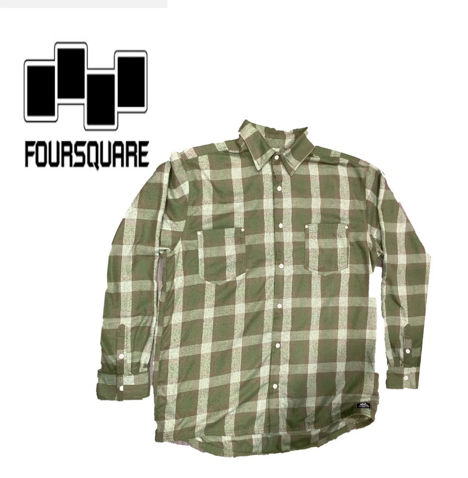 Foursquare Outerwear Peter Line Franela de Lana Ligera para Hombres XL Foto 1 de 1