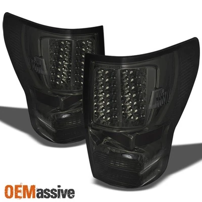 Fits Smoke 07-13 Toyota Tundra Pickup Truck LED Tail Lights Lamp Pair Left+Right - Image 1 of 2