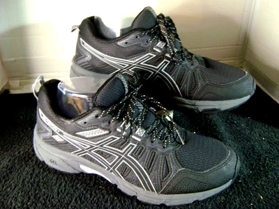 Zapatos Asics Mujer Gel-Venture 7 Negro Gris 1012A 476 Talla 9 Foto 1 de 4