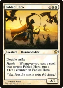 X 1 Fabled Hero NM Theros 012 MTG Magic The Gathering - Picture 1 of 2