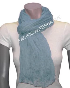 Schal hellblau groß groß 110x170 Damen gemischt Chalet Schal NEU scarf schal - Bild 1 von 3