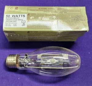 GE 45670 MXR50/U/MED/O 50 Watt ED17 Pulse Start Multi-Vapor Metal Halide - NOS - Picture 1 of 4