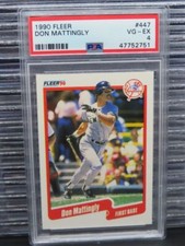 1990 Fleer Don Mattingly #447 PSA 4 VG-EX Yankees