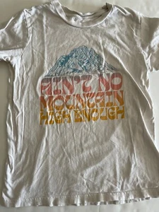 Rowdy Sprout Kids Ain't No Mountain High Enough Tee Unisex Size 12 Girls Boys - Picture 1 of 3