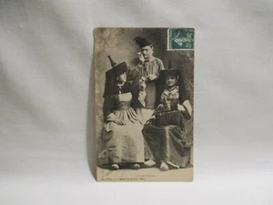 Cartolina Antica Costumi Bressans Doganale Capelli - Picture 1 of 2
